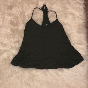hollister olive tank top